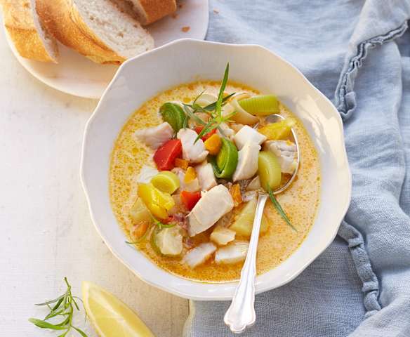 Fischsuppe mit Gemüse