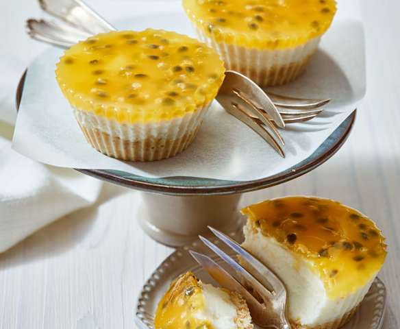 Pfirsich-Passionsfrucht-Törtchen