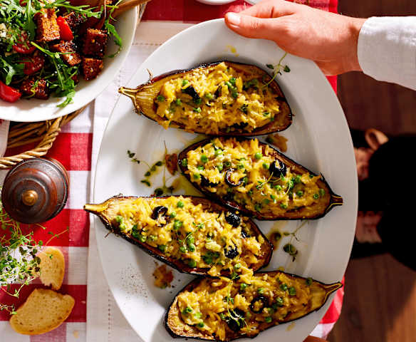 Gefüllte Auberginen