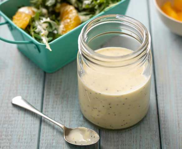 Orange and Poppy Seed Yoghurt Dressing