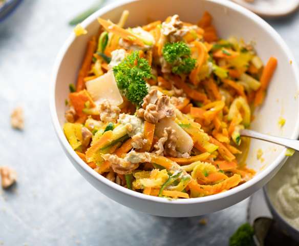 Verdure insaporite con salsa ai broccoli
