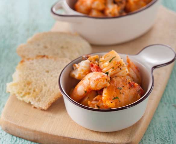 Seafood Stir-fry in Tomato Sauce