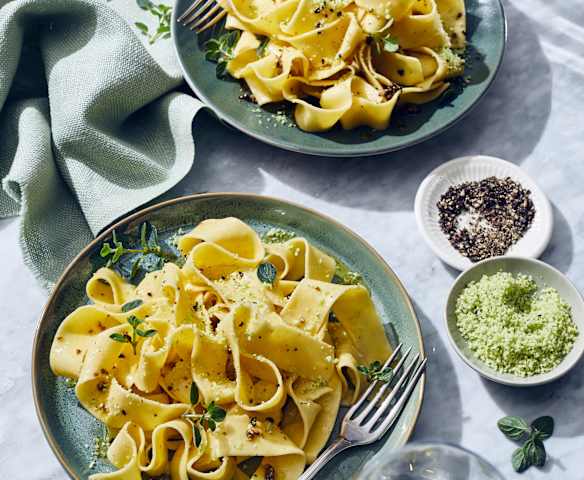 Pappardelle in Pfefferbutter