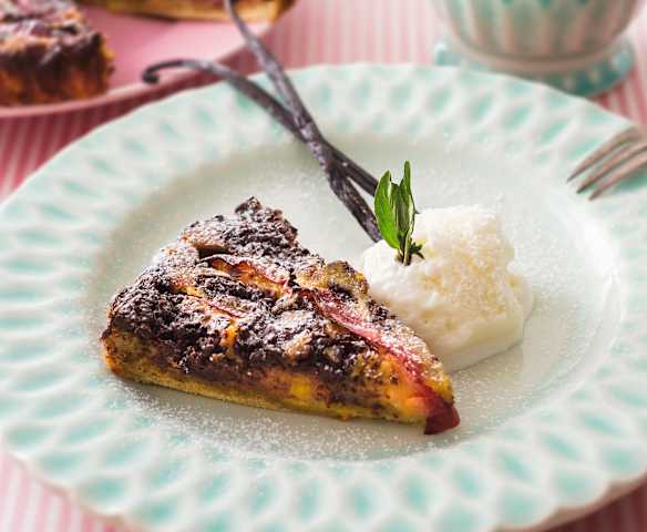 Quiche dulce de ciruelas