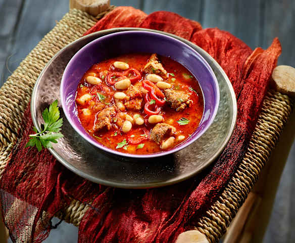 Weiße-Bohnen-Eintopf - Etli Kuru Fasulye