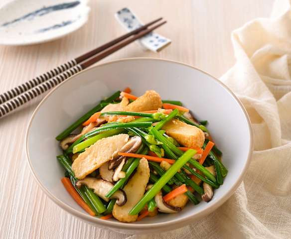 韭菜花炒甜不辣