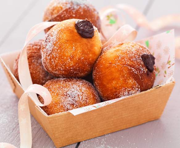 Beignets fourrés chocolat ou confiture