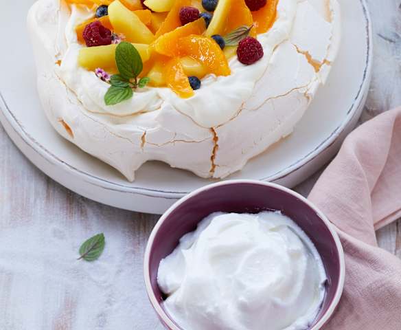 Eischnee erhitzt (Baisermischung)