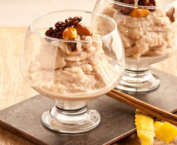 Sorbete de cebada especiado