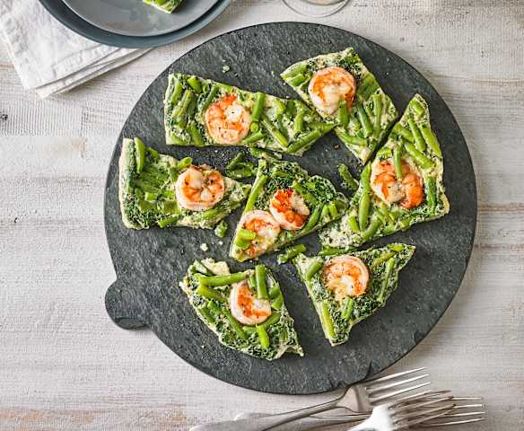 Garnelen-Bohnen-Frittata