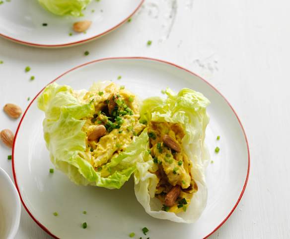 Salada de frango com maionese carilada