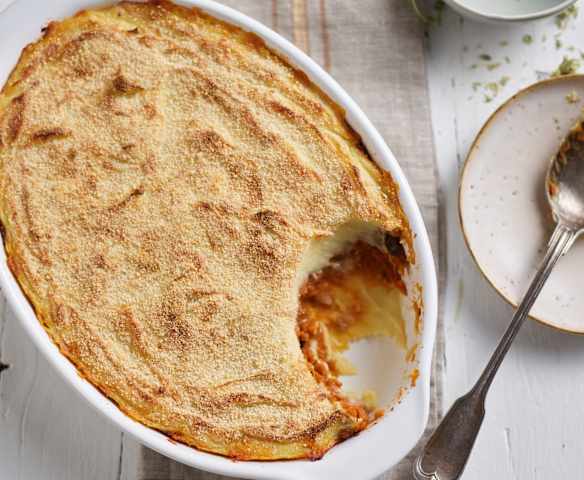 Parmentier végétarien aux aubergines et lentilles Parmentier végétarien aux aubergines et lentilles
