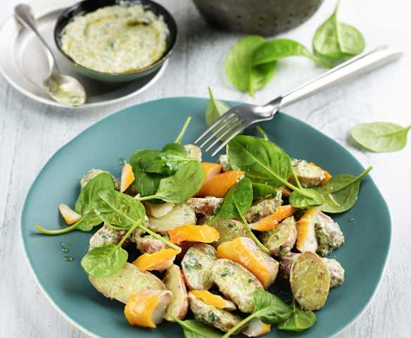 Pommes de terre, haddock et épinards