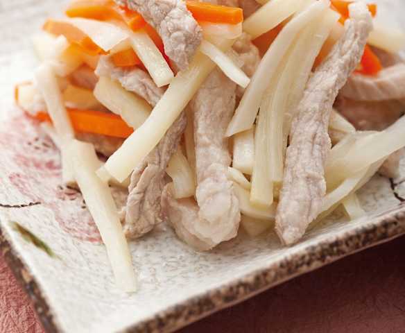 茭白炒肉丝