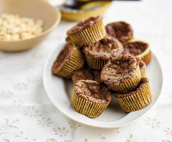 Muffins de chocolate e banana sem glúten