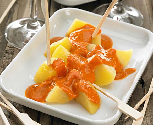 Patate in salsa piccante