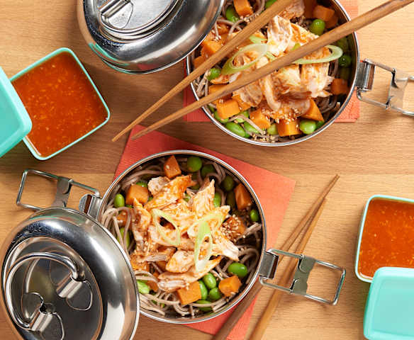 Sriracha Chicken with Soba Noodle Salad Sriracha Chicken with Soba Noodle Salad