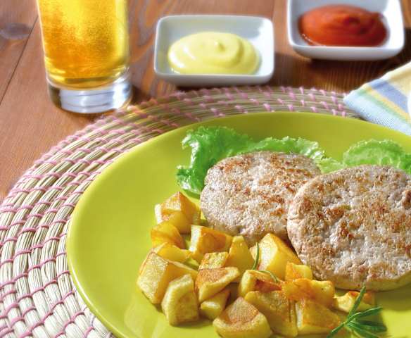 Burger di tacchino, melanzane e ricotta