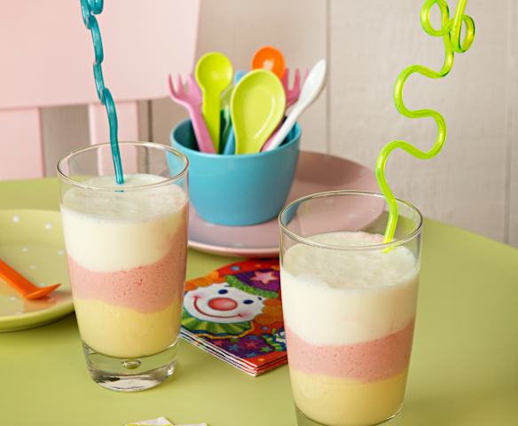Mango, Strawberry and Pineapple Slush Smoothie