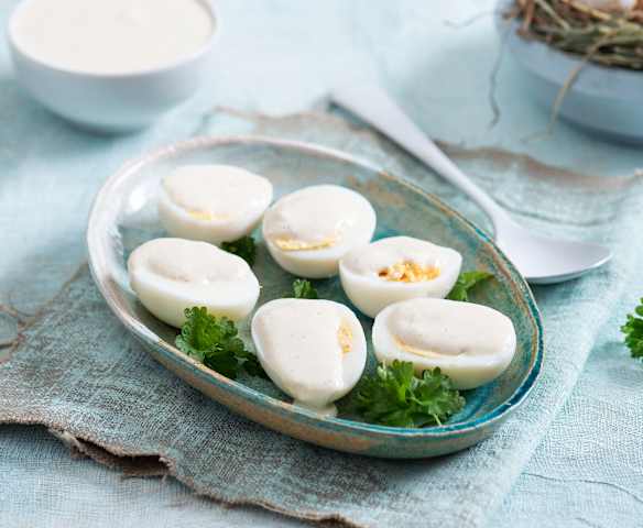 Sos majonezowy z musem jabłkowym i chrzanem