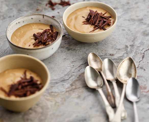 Mousse de café e leite condensado