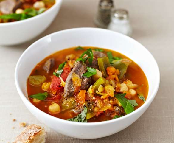 Kichererbsensuppe mit Lamm