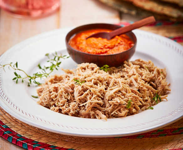 Pierna de cerdo a las hierbas