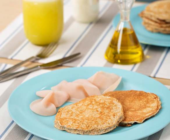Tortitas de desayuno de avena y claras