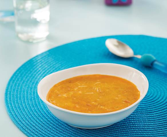 Zupa z krewetkami i makaronem (dla dzieci)