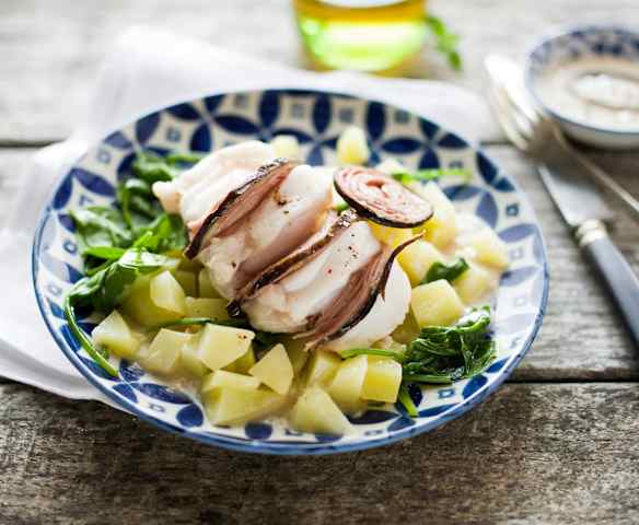 Coda di rospo all'andouille