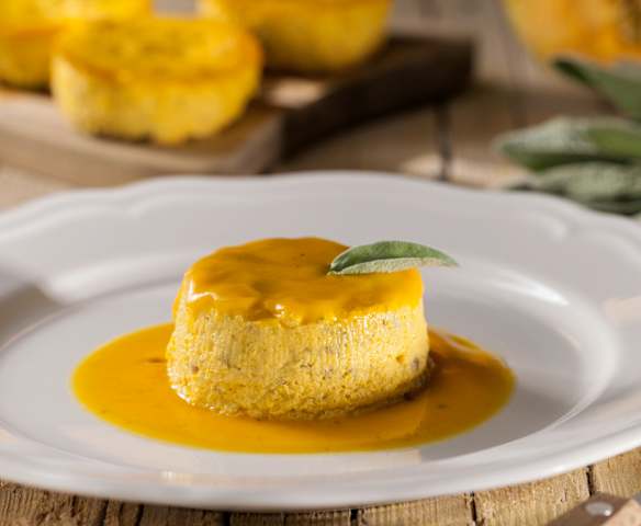 Soufflé alla salsiccia e zucca