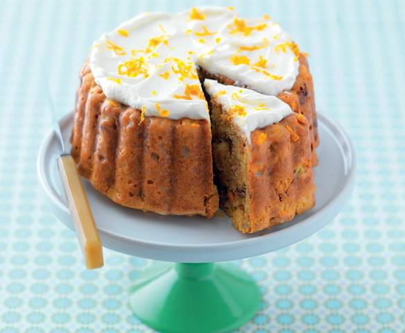 Gâteau carotte-amande sans sucre ajouté et son glaçage