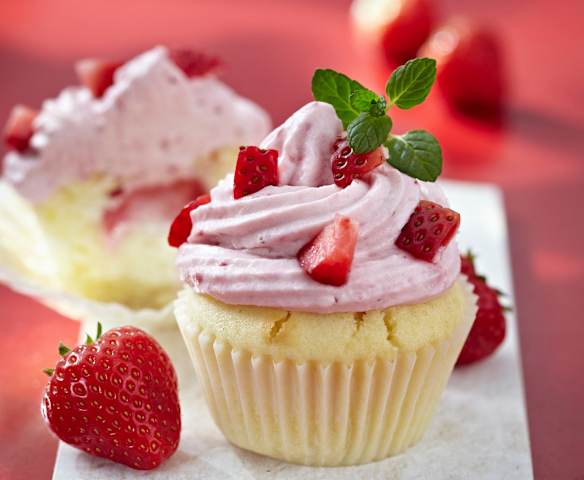 Erdbeer-Cupcakes