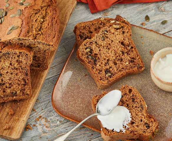 Pumpkin banana bread