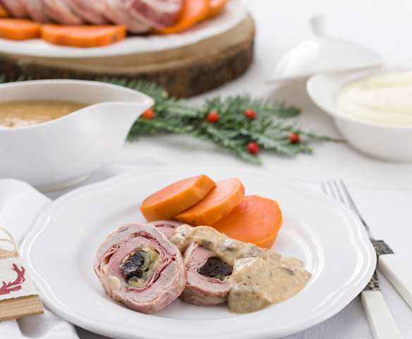 Milhojas de ibéricos con salsa de membrillo