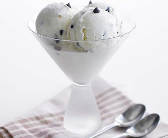 Gelado de stracciatella