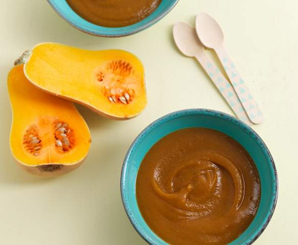 2 purés de legumes - introdução da batata-doce e da abóbora