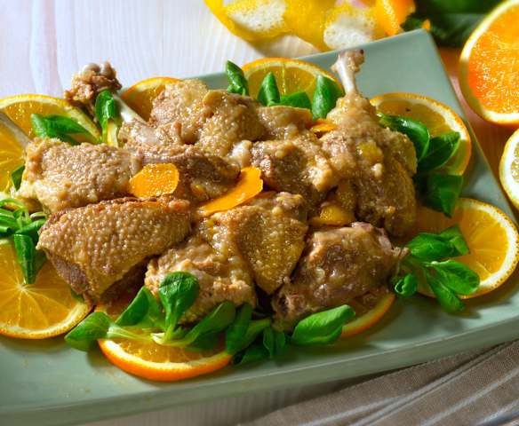 Anatra all'arancia