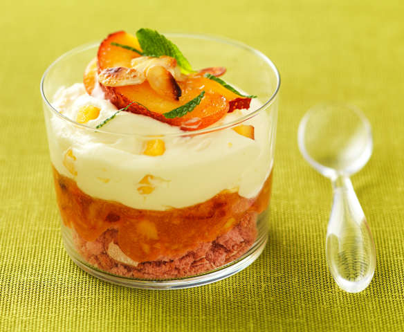 Fraîcheur de nectarine en verrines