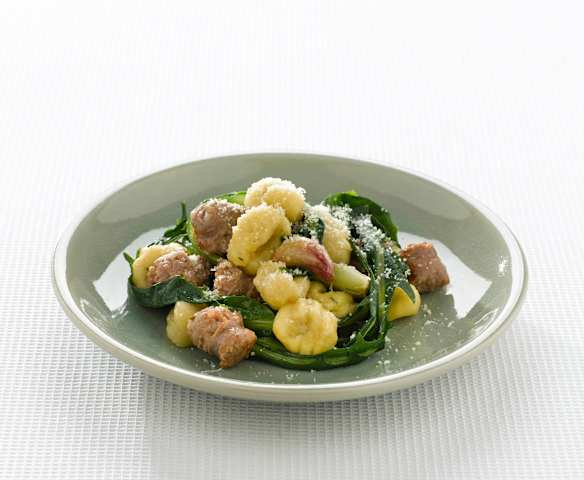 Gnocchi di lenticchie con luganega