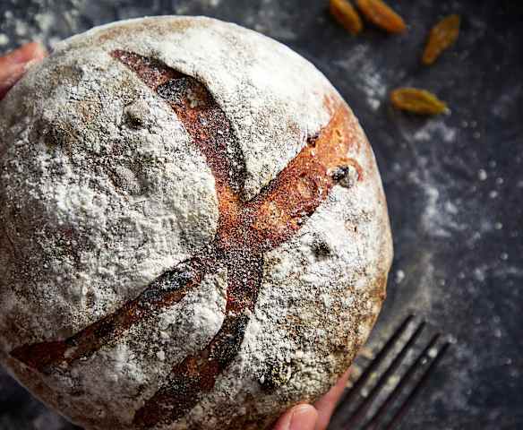 黑麦葡萄干欧包