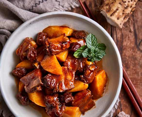 话梅山药炖排骨