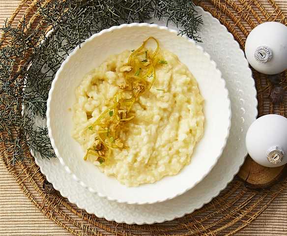 Risotto pere e Castelmagno Risotto pere e Castelmagno