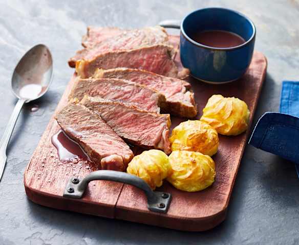 Côte de bœuf sauce bordelaise et pommes duchesses