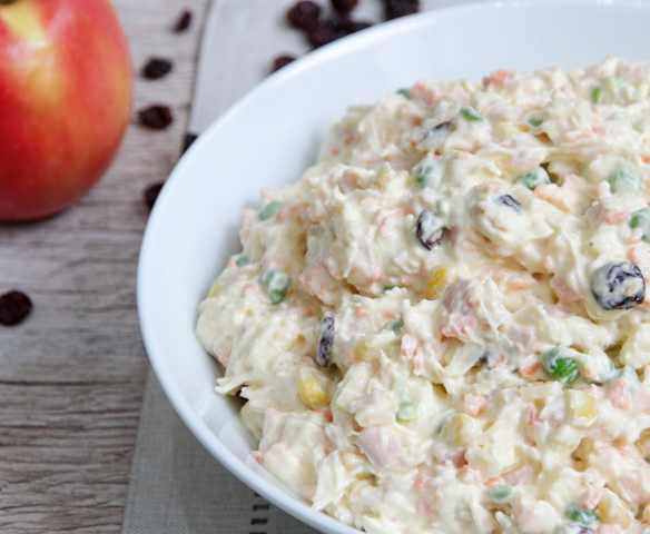 Salpicão de frango com maçã