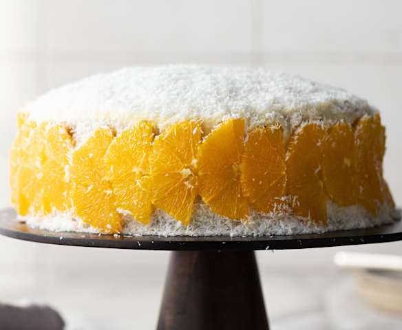 Torta vegana arancia e cocco Torta vegana arancia e cocco