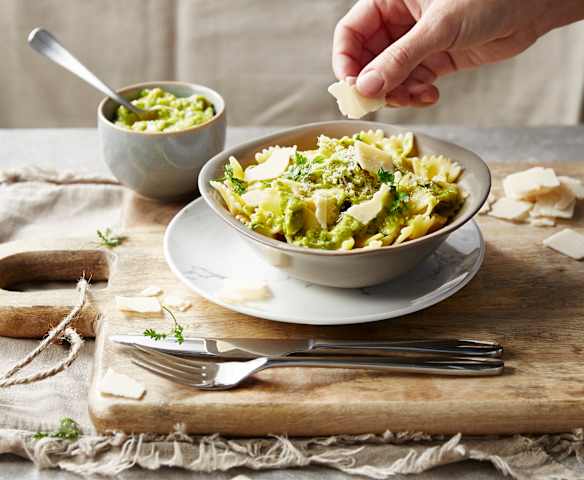 Pâtes au pesto d'avocat