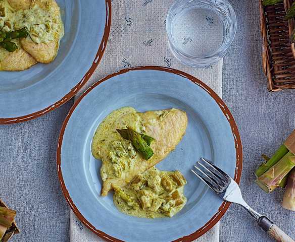 Scaloppine agli asparagi