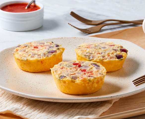 Frittata en coupelles à la vapeur