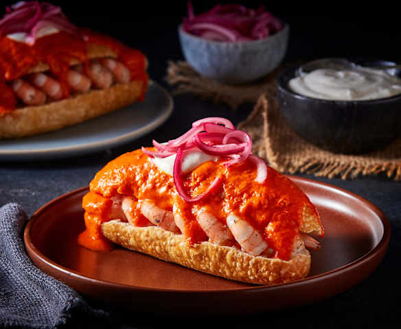 Tortas ahogadas de camarón